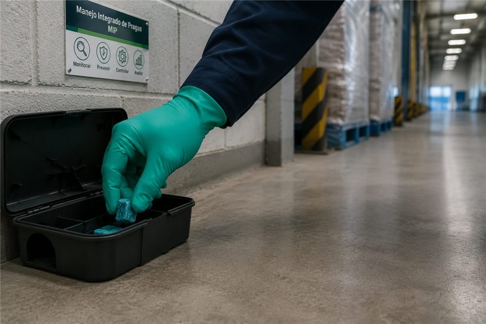 Técnico da BioEscudo Pragas realizando desratização com porta-isca blindado em Fortaleza